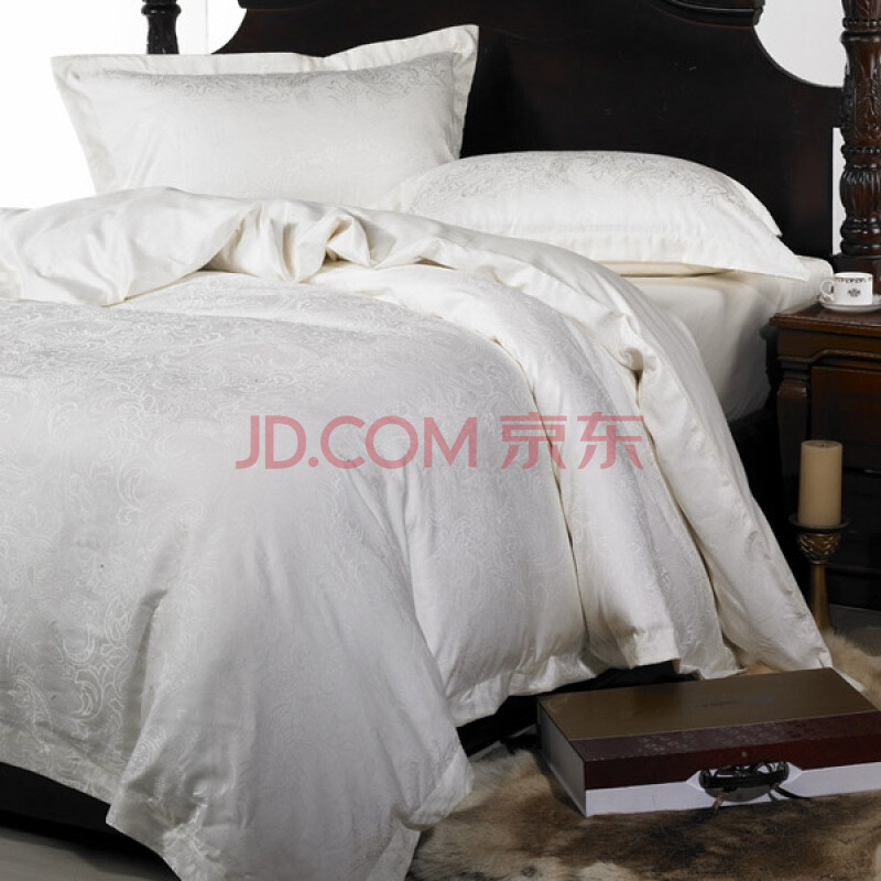 康尔馨 五星级酒店床品四件套 银印波斯 白色 1