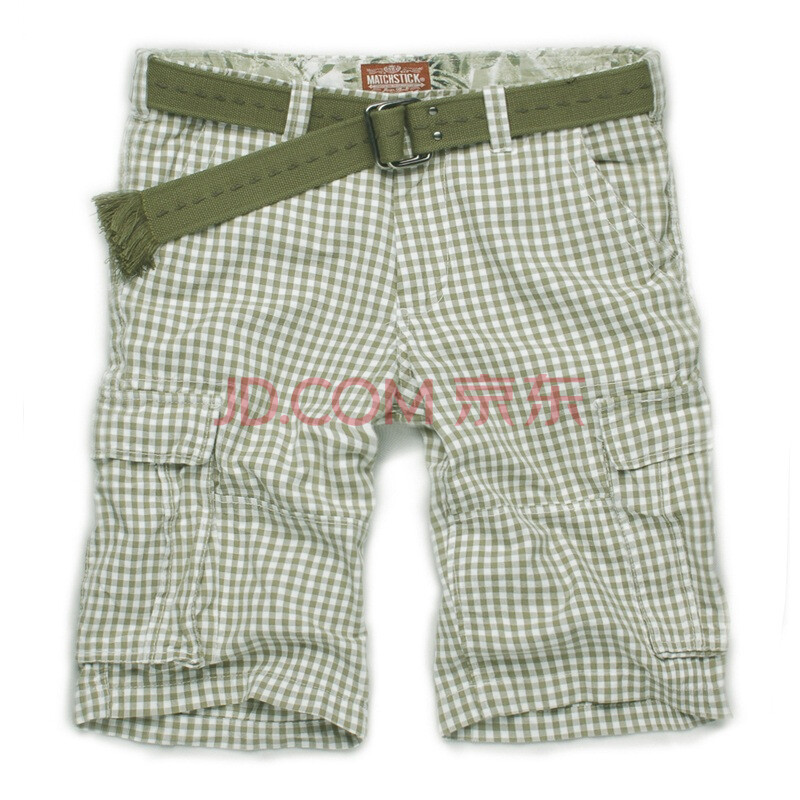 麻吉MATCH 新款<em>男士短裤 纯棉</em>多口袋工装短裤