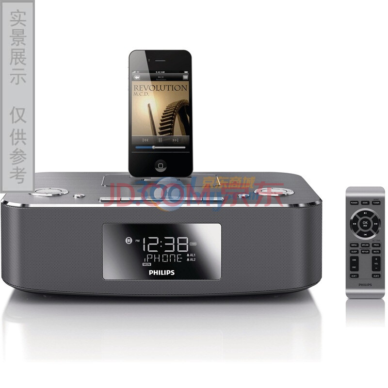 飞利浦（PHILIPS）DC291 IPAD/IPHONE/IPOD 专用接口钟控音箱