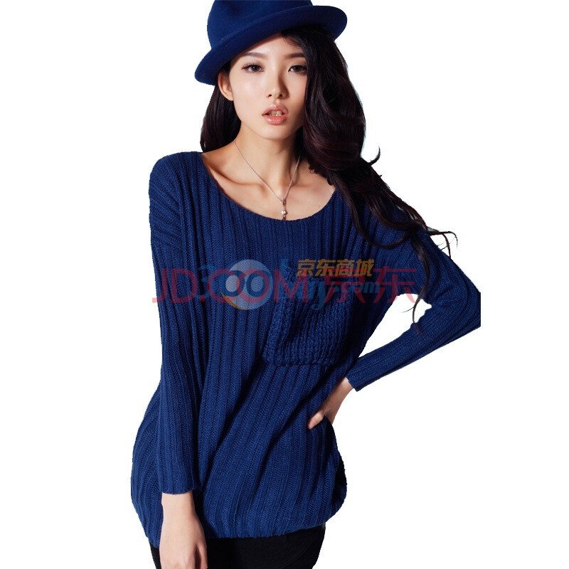 钦秀 春季新款大码休闲<em>短款圆领</em> <em>针织</em>衫 薄款毛