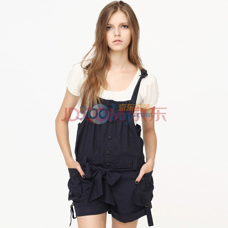 初刻CRUCCO 立兜背带<em>短裤</em> <em>女装</em> 00006441 深