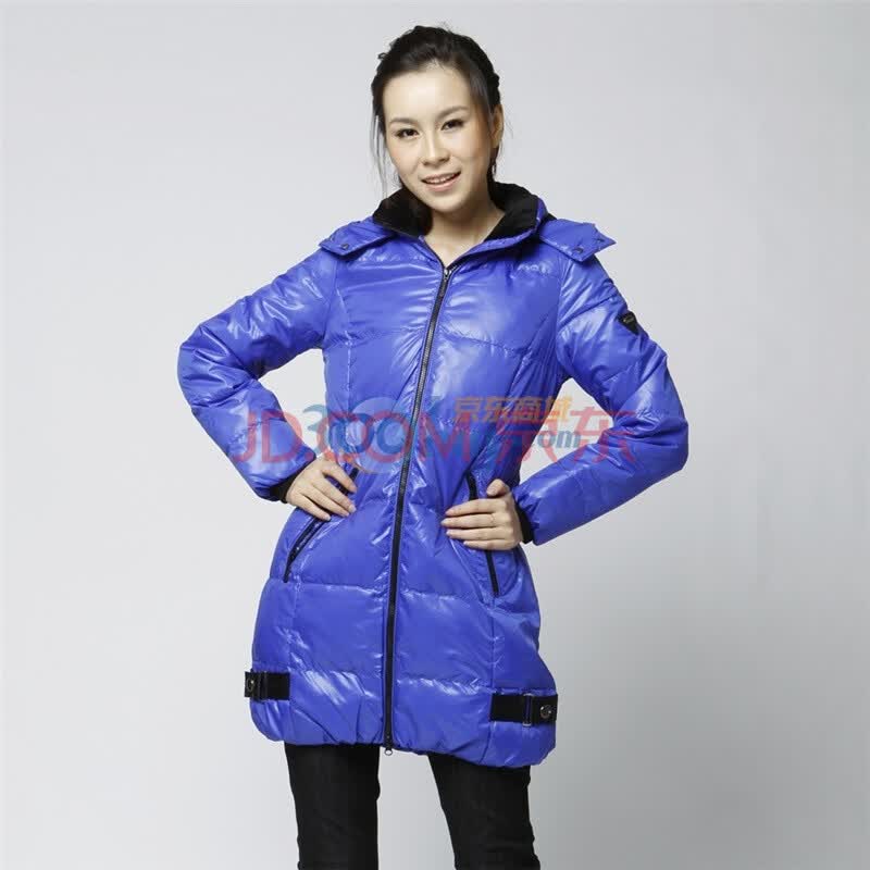 雅鹿 <em>女相</em>拼中长款面包羽绒服 YL90370 绿宝石