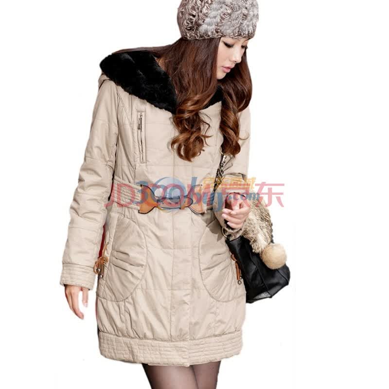 夕昕清仓<em>特价冬装</em> 羽绒棉中长款外套<em>棉服女</em> 棉