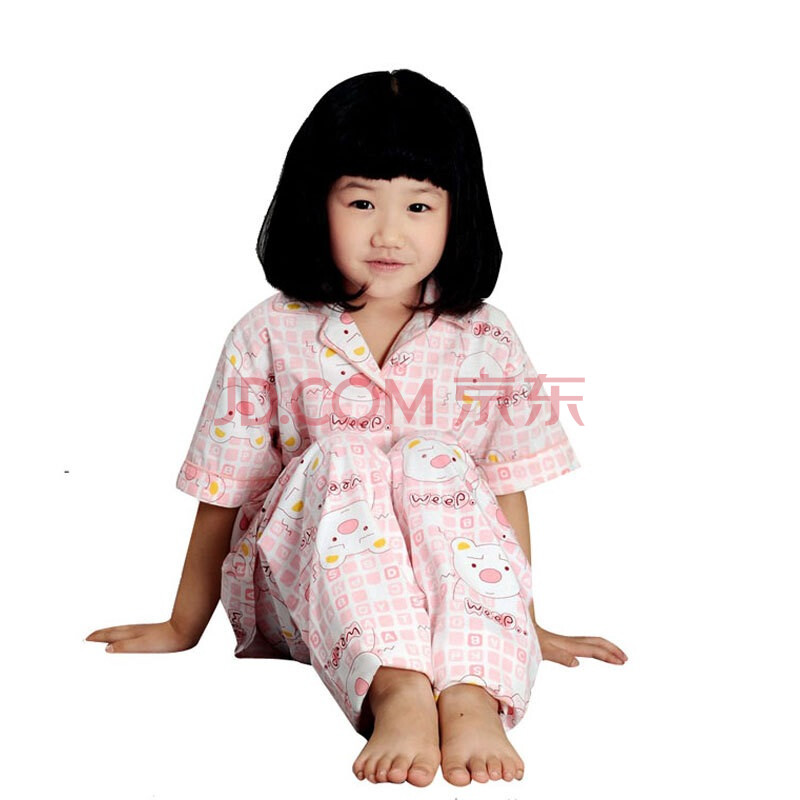金丰田儿童短袖<em>睡衣</em> 夏季男女孩<em>卡通睡衣套装</em>