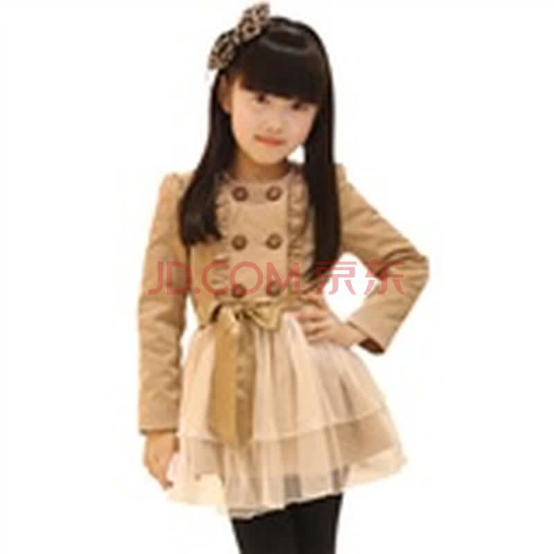 deesha笛莎童装<em>女童</em>春秋新款<em>韩版风衣外套</em>12