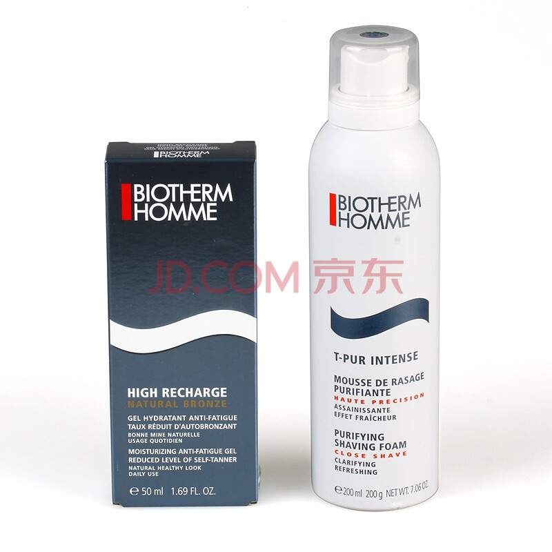 Biotherm碧欧泉男士炽能焕肤两件套(男士清脂平衡剃须摩丝200ml+男士炽能醒肤?ㄠ?橐?0ml）