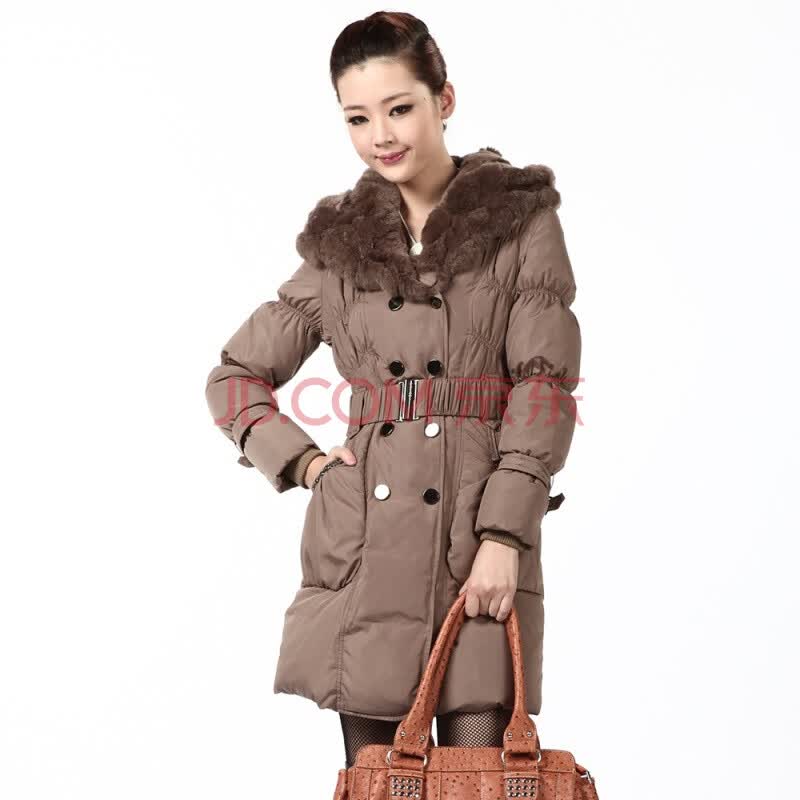 2011新款 冰洁<em>羽绒服</em> <em>女式</em>经典时尚中<em>长款</em> BG