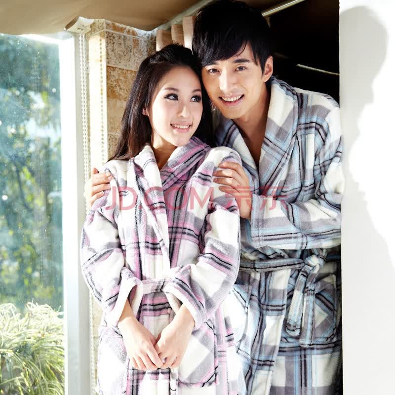 雪俐秋<em>冬季</em>家居服珊瑚绒<em>加厚睡衣睡袍</em>浴袍 女