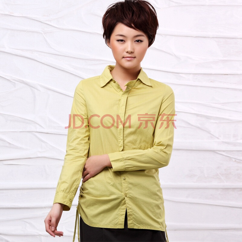 <em>自然逸 女装</em> 夏装新款 女主播通勤修身长款衬衫
