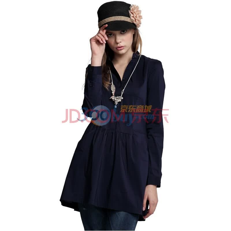 <em>梦芭莎</em>.ING2ING <em>时尚</em>休闲<em>女装</em>长款衬衣式<em>连衣</em>