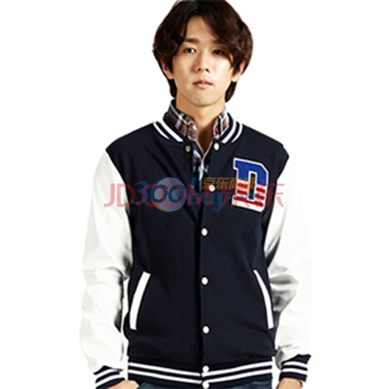 TUOYI韩国新款胸前D字绣花美式<em>棒球服</em>日韩男