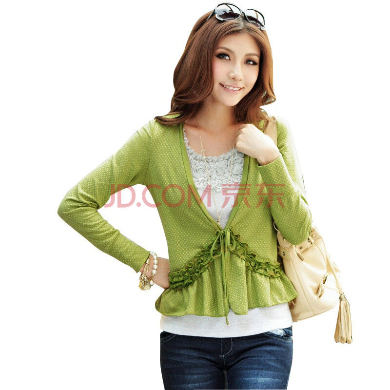 Asinrar 阿西娜秋装新款百搭甜美碎花<em>针织衫</em> 小