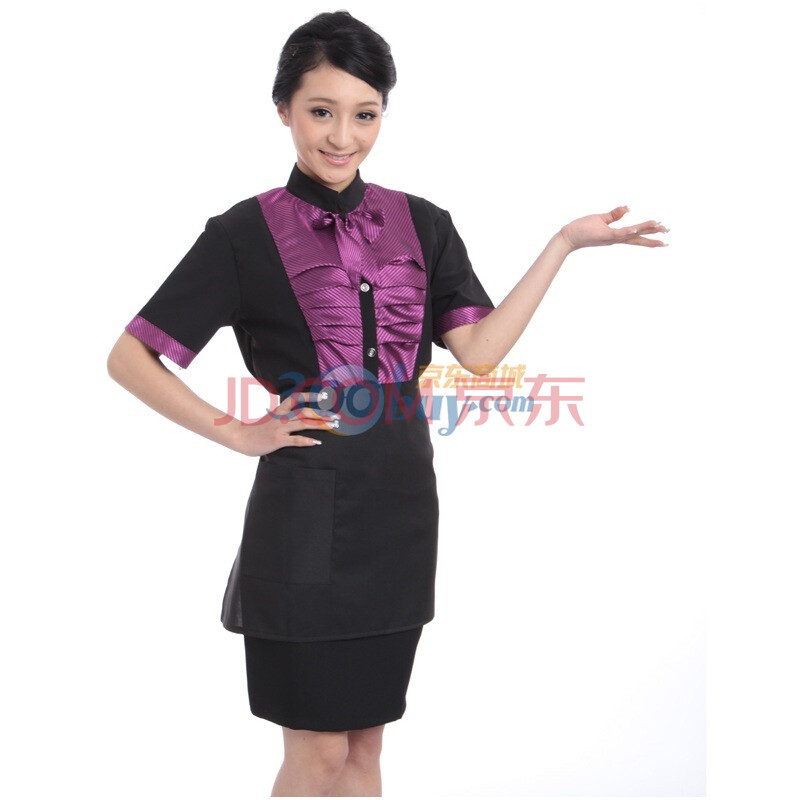 金伟乐 CT051 酒店工作服夏季 服务员工作服 短