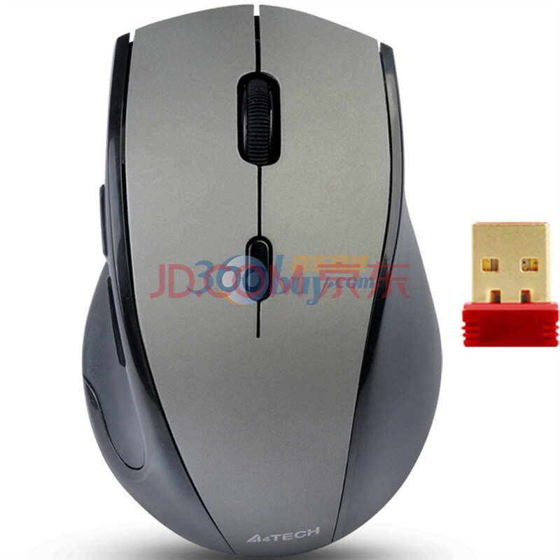 双飞燕（A4tech）WG-160针光无线变速鼠标 铁皮灰革