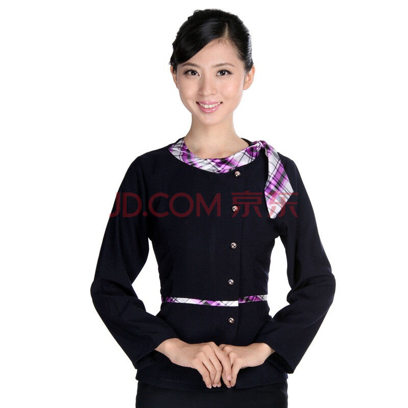 金伟乐 酒店工作服 秋冬装 女 前台空姐服装 服