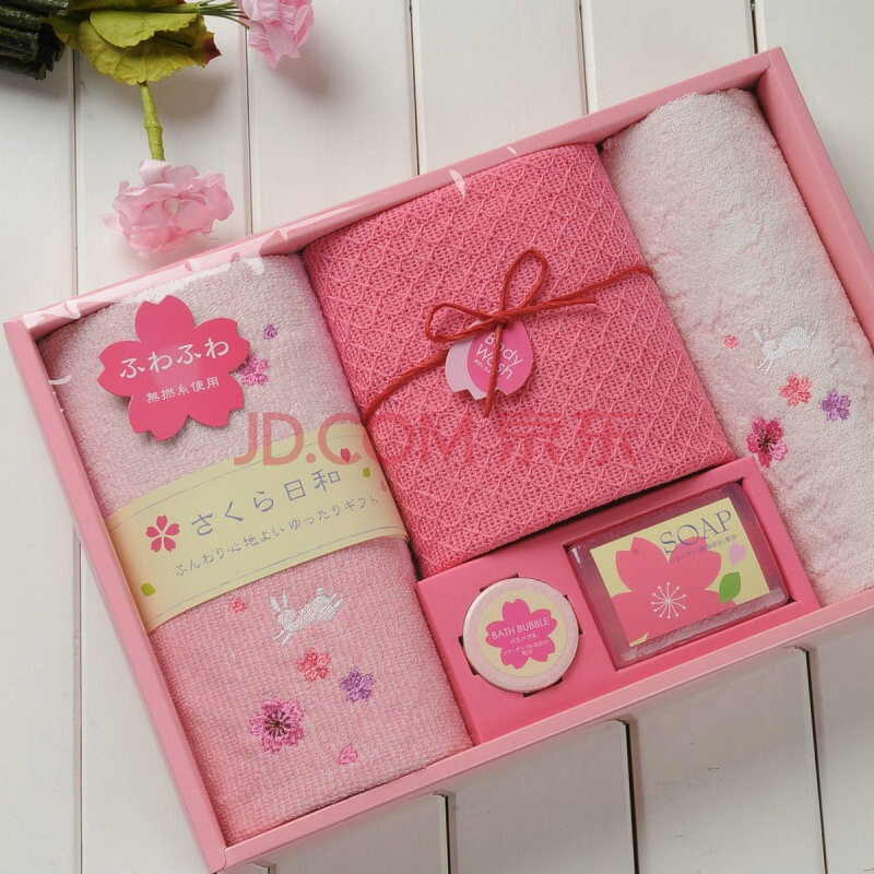 内野<em>UCHINO</em>系列樱花套装毛巾礼盒5 粉色图片