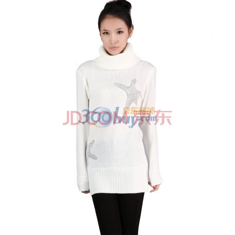韵奴女装 2011秋冬新款女装 高领<em>星型</em>打底<em>毛衣</em>