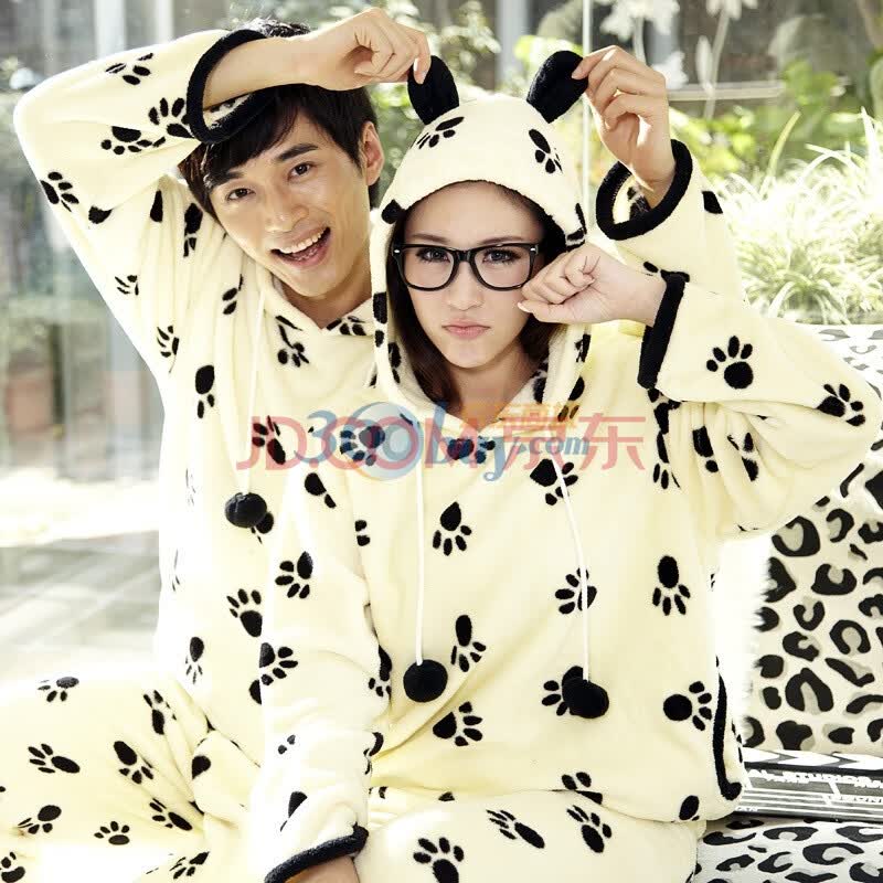 雪俐shirley <em>加厚情侣</em>珊瑚绒<em>睡衣</em>家居服套装【请