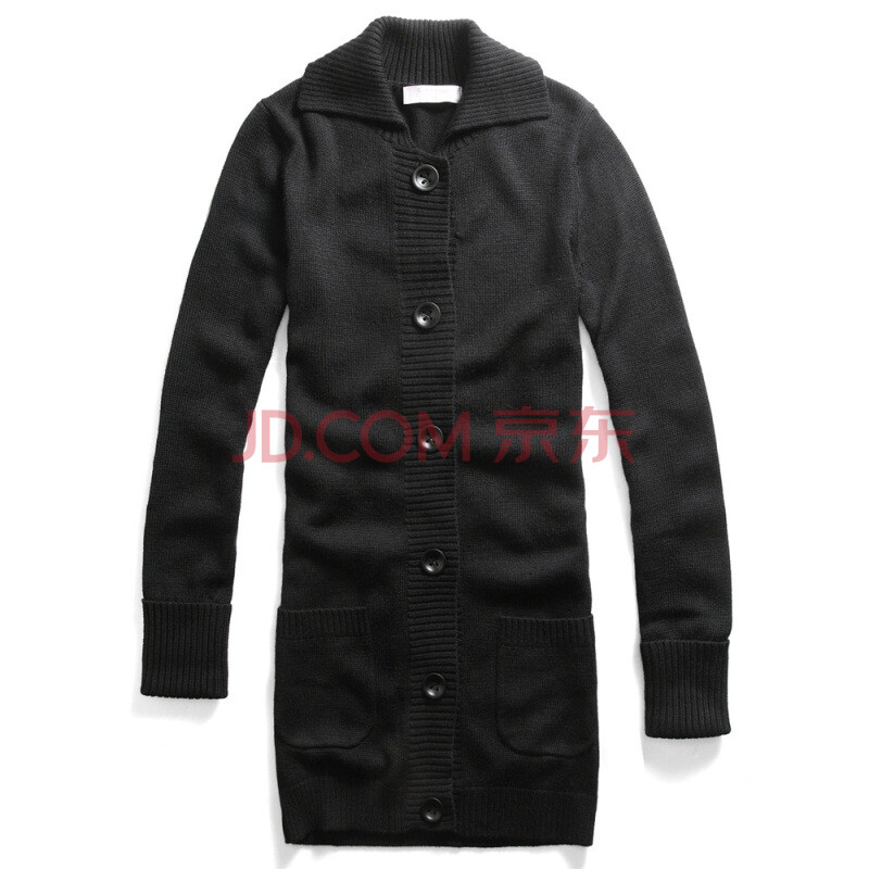 Giordano/佐丹奴<em>女装棋子</em>纽中长版毛衣外套01