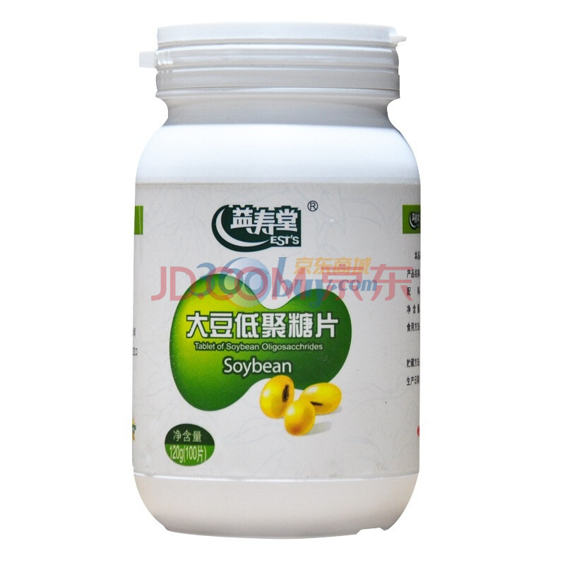 益寿堂大豆低聚糖片 1.2mg\/片×100片\/瓶图片