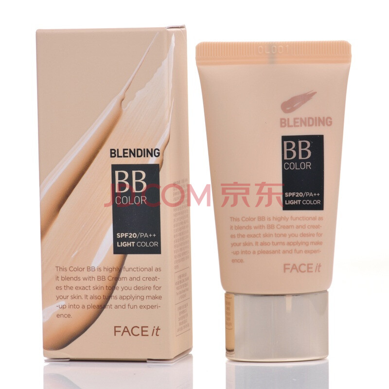 菲诗小铺 The face shop  FACE &it BLENDING完美清透BB霜 SPF20 PA++（亮肤色）20ml  7551