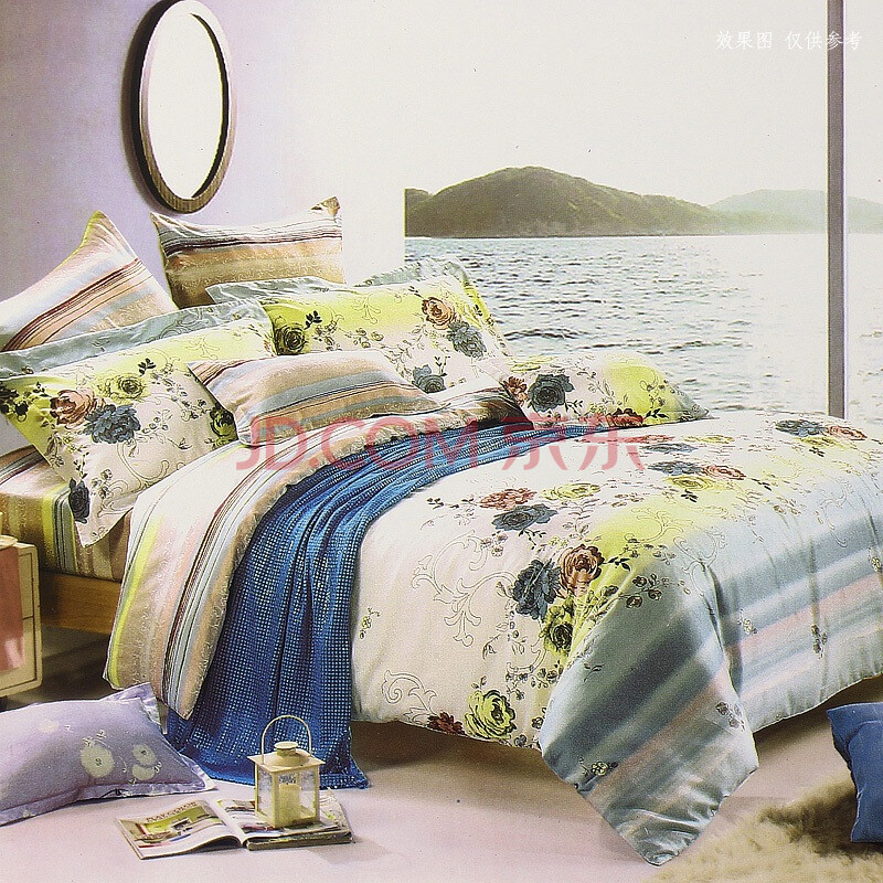 QYLIFE 床品四件套 YSTZ001 心灵花园 1.5M纯