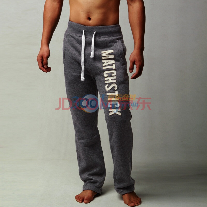 麻吉MATCH 春装新款卫裤 男士纯棉运动裤 休
