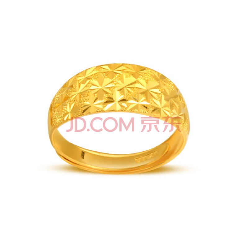 千金一诺珠宝正品 <em>女士</em>24k黄金<em>戒指</em>999千足金