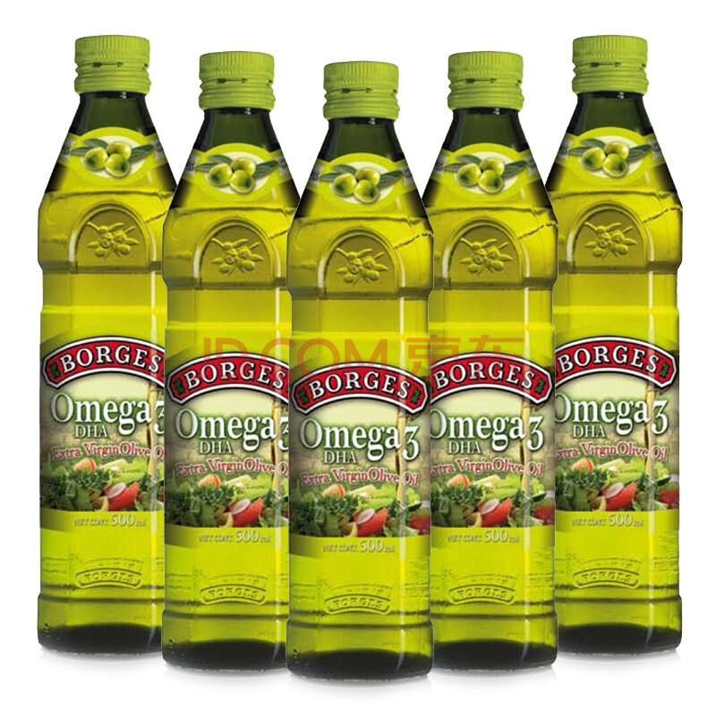 伯爵Omega3-DHA特级初榨橄榄油500ml*5=¥249元