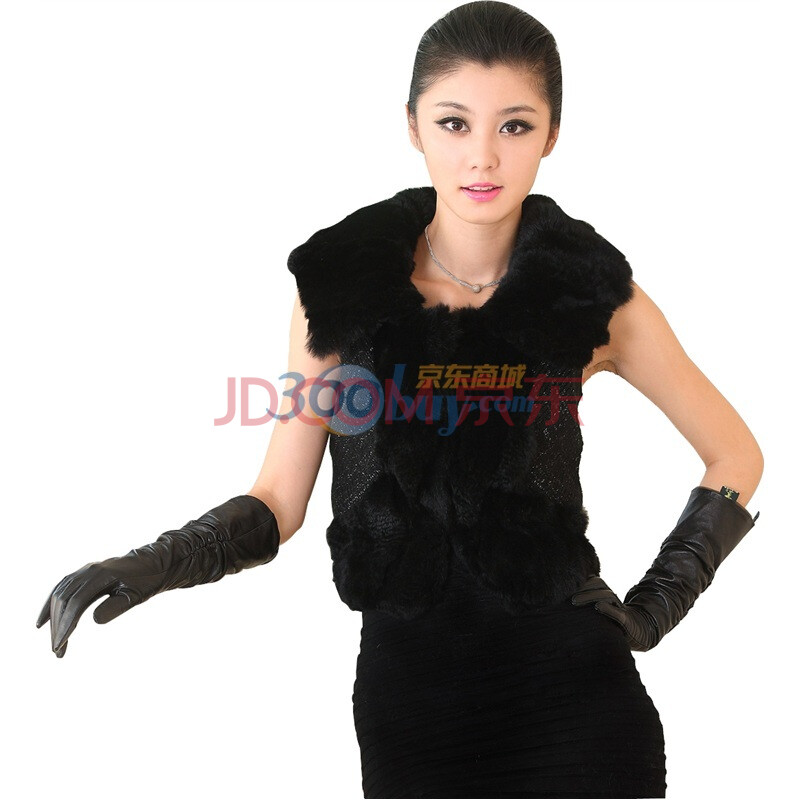 芭莱娅尼 韩版<em>短款皮草马甲</em>兔毛<em>背心</em>百搭款 B