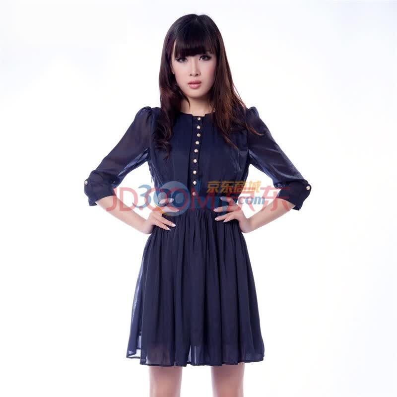 拉斯范思 Las-vas 2011新款<em>气质</em>淑女<em>雪纺</em>裙中