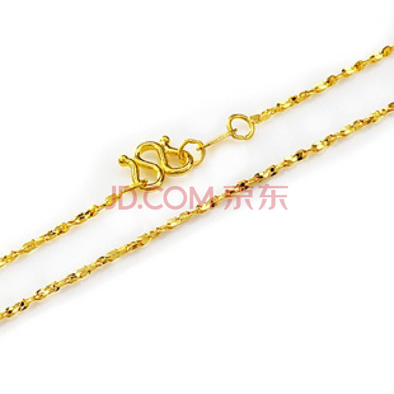 东祥999千足金\/黄金项链\/搭配坠链满天星