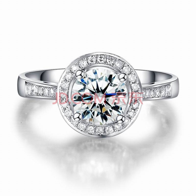 Doido爱度<em>钻石</em> 18K白金60分钻戒婚戒<em>钻石女戒</em>