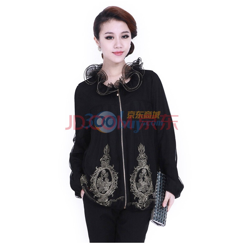 红迪丝 <em>2011春装</em>新款优雅中年<em>女装</em>雪纺<em>短外套</em>