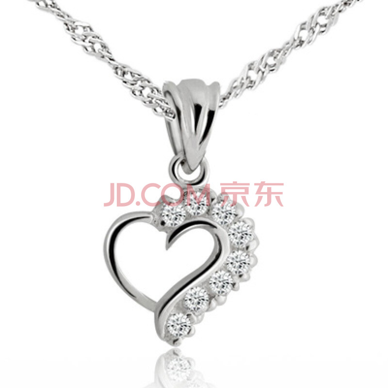 梵曦 FN&C. 女款 人造宝石 左半边翅膀 八心八箭宝仕奥莎锆石吊坠(赠合金项链一条)图片