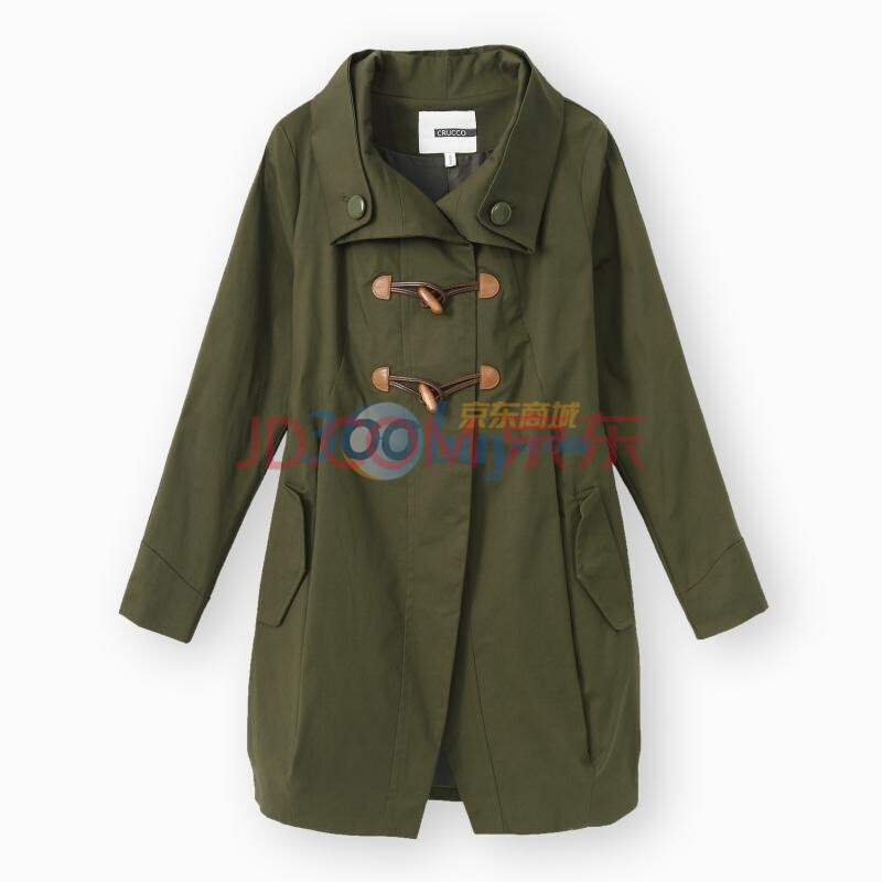 初刻CRUCCO <em>女装外套</em> 全棉时尚<em>休闲</em>风衣 00