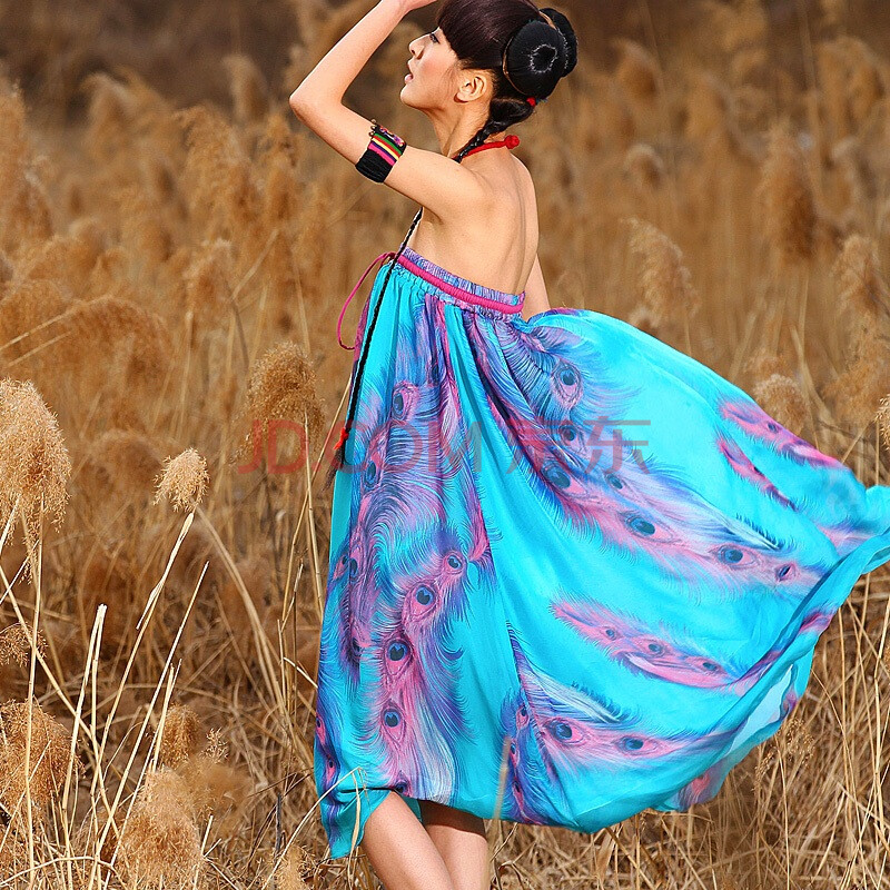 裂帛 <em>女装</em> 新款<em>怒放</em>系大摆裙雪纺半身裙长裙 2