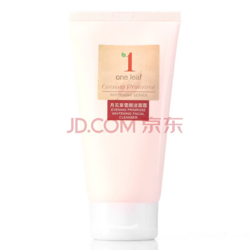 一叶子one leaf月见草雪颜洁面霜 100ml 清洁 美白 去暗沉
