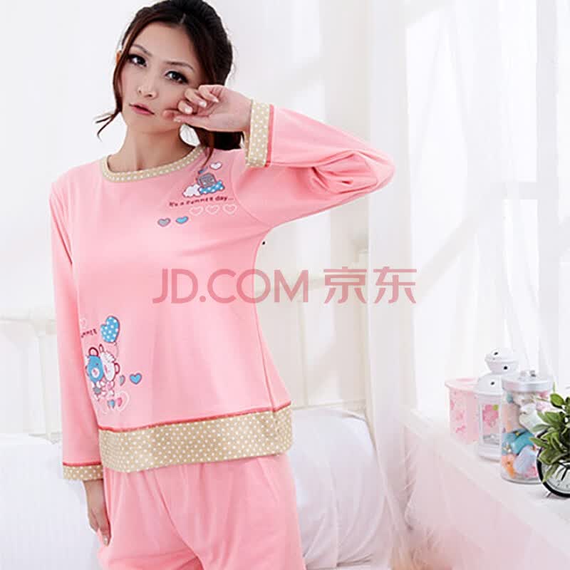 爱戴琳<em>冬季</em>新品<em>女士</em>棉质长袖<em>睡衣</em>套装家居服相