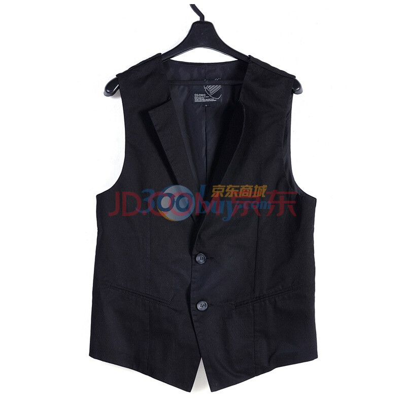 【olomo欧莱诺】<em>男装</em>时尚<em>商务</em>翻领背心<em>马甲</em>1