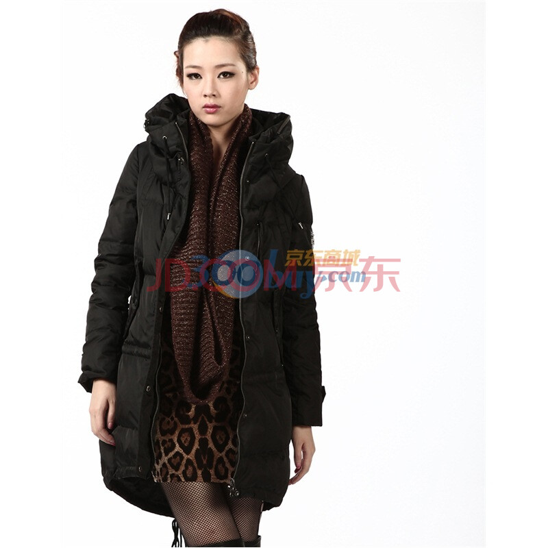 2011新款 冰洁<em>羽绒服</em> <em>女式</em>休闲中<em>长款</em> BG111