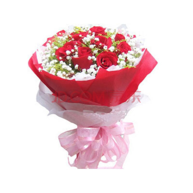 <em>生日</em>礼物鲜花速递 <em>送女友</em>红<em>玫瑰</em>11朵【尚雅】