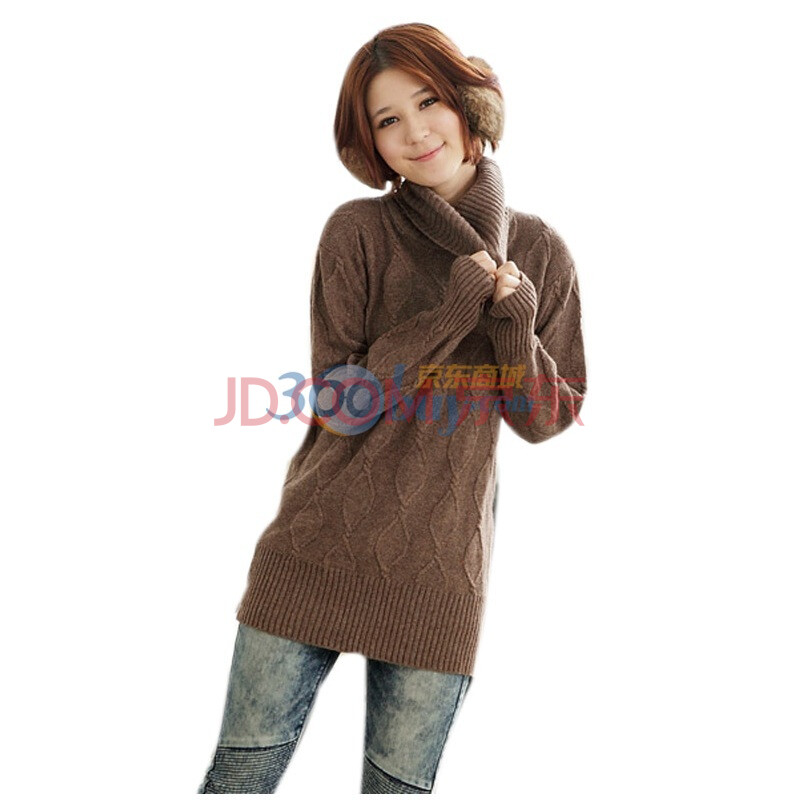 乔伊思JOICE 新款<em>韩版</em>麻花针织长款<em>毛衣</em>7500