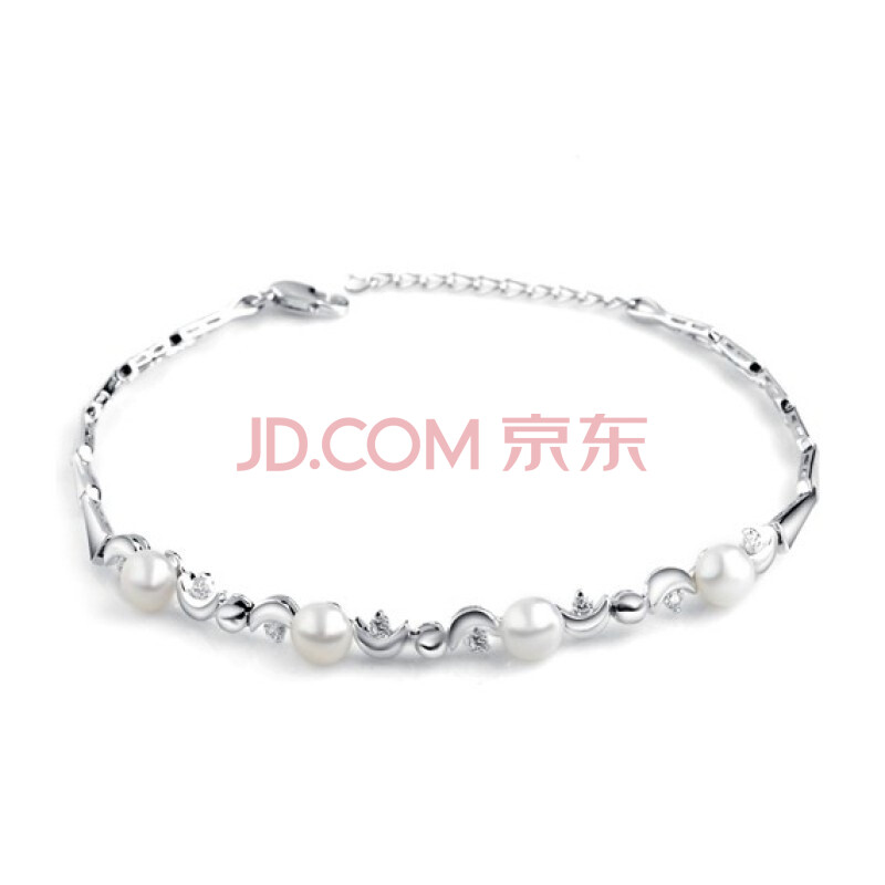 易燃火山纯银饰品 925银天然珍珠<em>手链</em> 女 <em>送女</em>