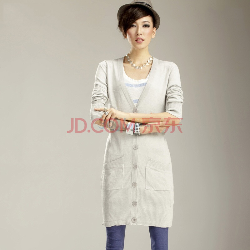 七格格 OTHERMIX 女式针织<em>开衫外套</em> 加长款毛