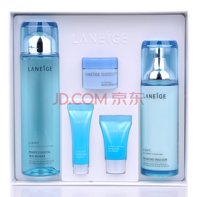 兰芝 Laneige 水库凝肌基础护理润颜修护保湿两件套装2#清爽型0309