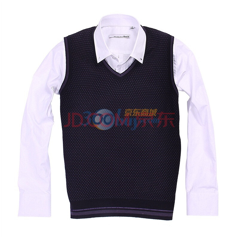 大卫山davehill商务<em>男士</em>无袖毛衣 v领毛<em>背心 毛</em>