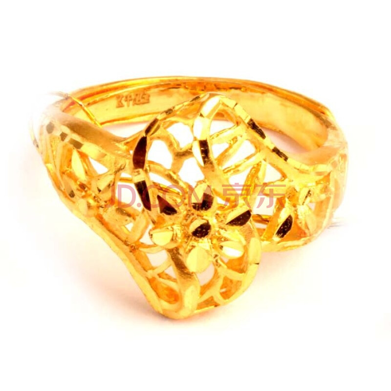 【浪漫丽人珠宝】999<em>千足金</em>24K黄金<em>女款戒指</em>