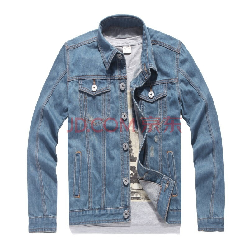 Justyle2012春夏复古时尚<em>男士</em>修身百搭<em>牛仔</em>夹