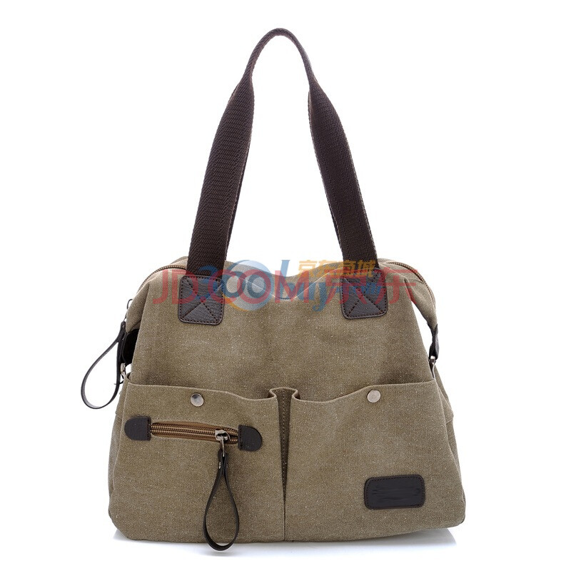 Aeroline柏誉帆布铆钉复古女士时尚单肩手提斜